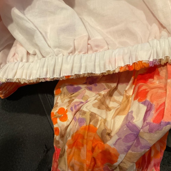 “ZARA” ORANGE FLORAL Crop Top. - Picture 11 of 15